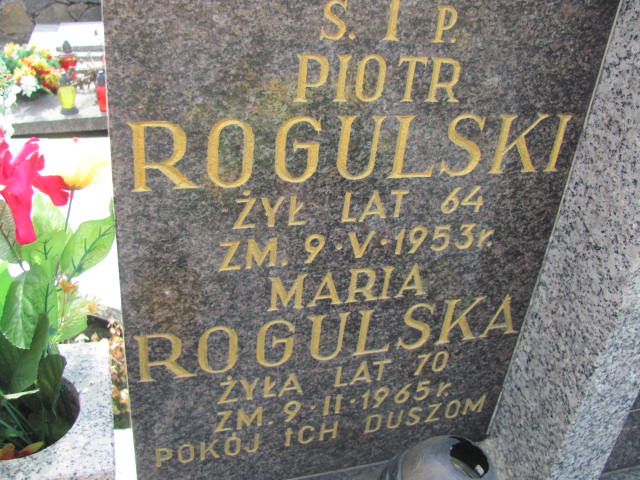 Piotr Rogulski Mińsk Mazowiecki - Grobonet - Wyszukiwarka osób pochowanych