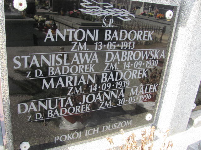 Janina Badorek 1902 Mińsk Mazowiecki - Grobonet - Wyszukiwarka osób pochowanych