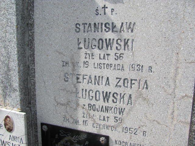 ALICJA ANNA Ługowska 1945 Mińsk Mazowiecki - Grobonet - Wyszukiwarka osób pochowanych