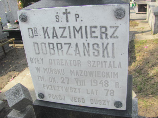 Kazimierz Dobrzański Mińsk Mazowiecki - Grobonet - Wyszukiwarka osób pochowanych