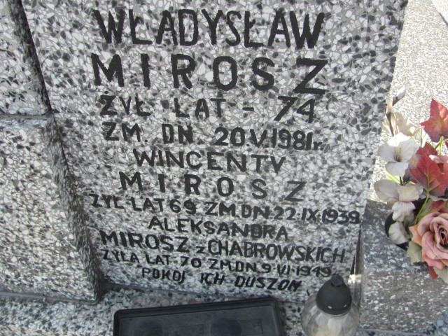 Grób Aleksandra Mirosz