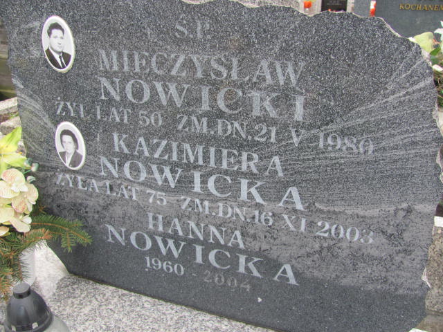 Mieczysław Nowicki 1930 Mińsk Mazowiecki - Grobonet - Wyszukiwarka osób pochowanych