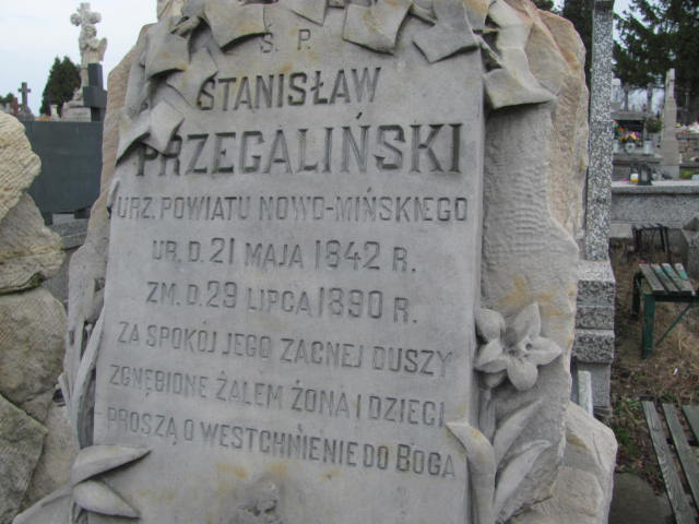 Stanisław Przegaliński 1842 Mińsk Mazowiecki - Grobonet - Wyszukiwarka osób pochowanych