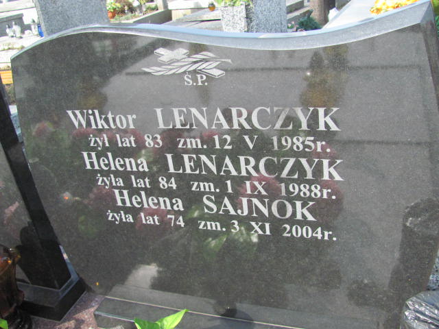 Wiktor Lenarczyk 1901 Mińsk Mazowiecki - Grobonet - Wyszukiwarka osób pochowanych