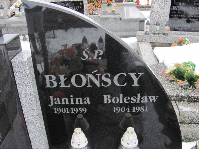 Janina Błońska 1900 Mińsk Mazowiecki - Grobonet - Wyszukiwarka osób pochowanych