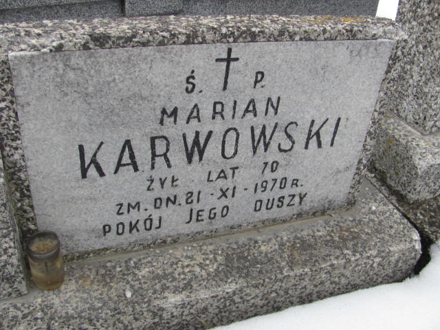 Marian Karwowski 1900 Mińsk Mazowiecki parafialny - Grobonet - Wyszukiwarka osób pochowanych