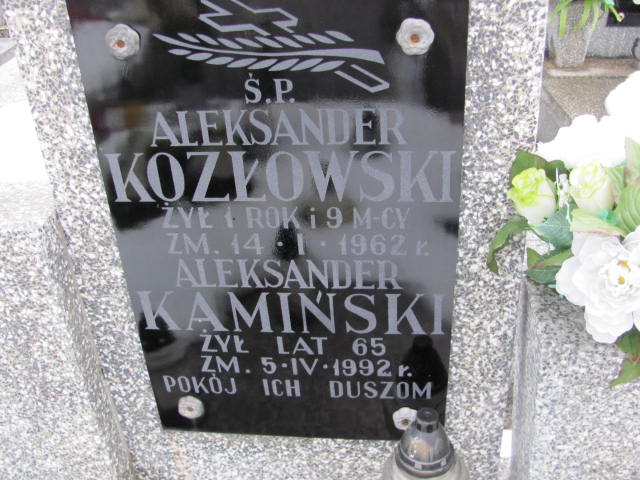 Aleksander Kamiński 1927 Mińsk Mazowiecki - Grobonet - Wyszukiwarka osób pochowanych