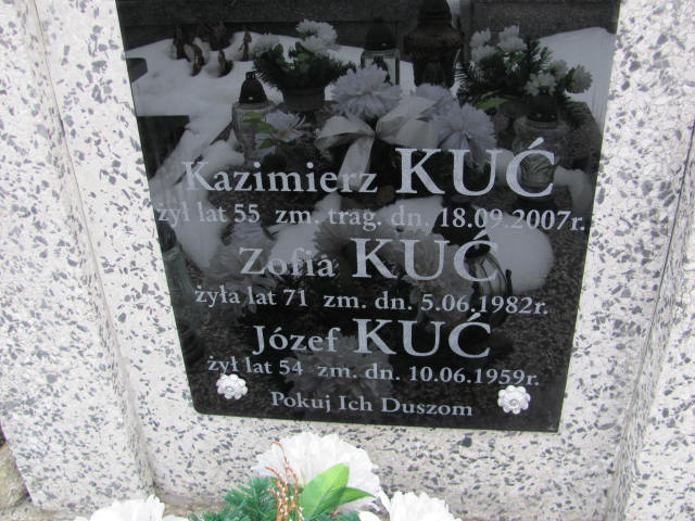 Józef Kuć Mińsk Mazowiecki - Grobonet - Wyszukiwarka osób pochowanych