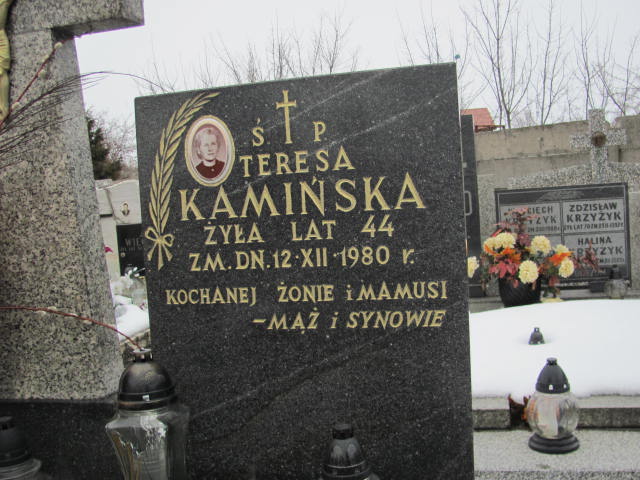 Teresa Kamińska Mińsk Mazowiecki - Grobonet - Wyszukiwarka osób pochowanych