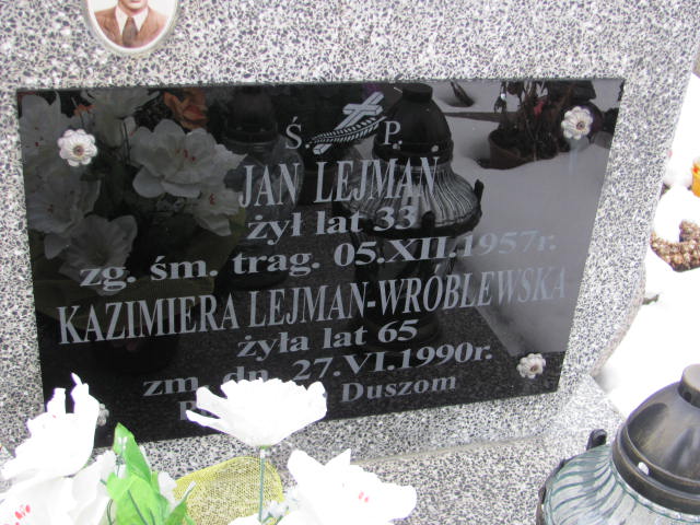 Jan Lejman Mińsk Mazowiecki - Grobonet - Wyszukiwarka osób pochowanych