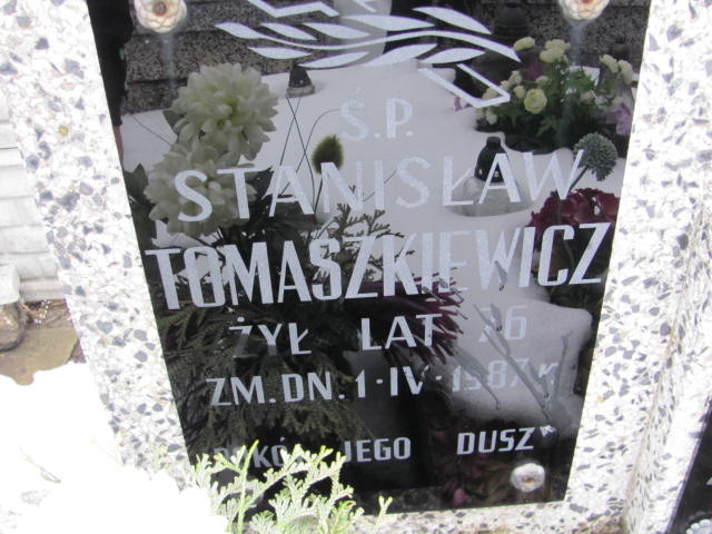 Stanisław Tomaszkiewicz 1911 Mińsk Mazowiecki - Grobonet - Wyszukiwarka osób pochowanych
