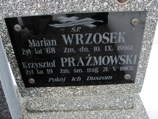 Krzysztof Prażmowski 1966 Mińsk Mazowiecki - Grobonet - Wyszukiwarka osób pochowanych