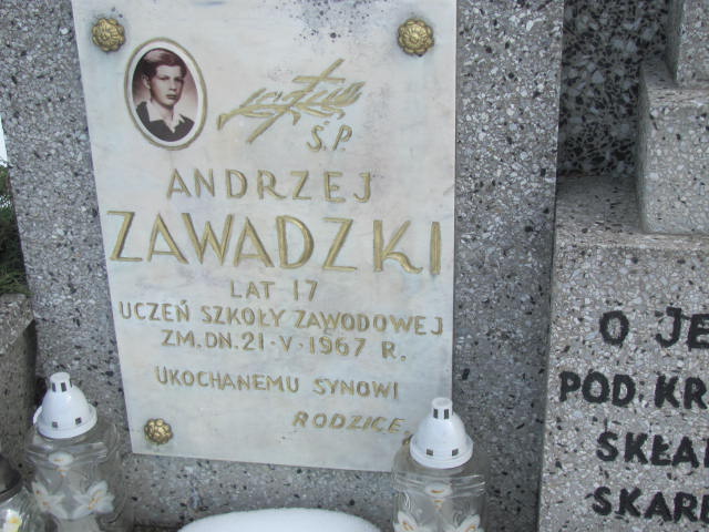 Andrzej Zawadzki 1949 Mińsk Mazowiecki - Grobonet - Wyszukiwarka osób pochowanych