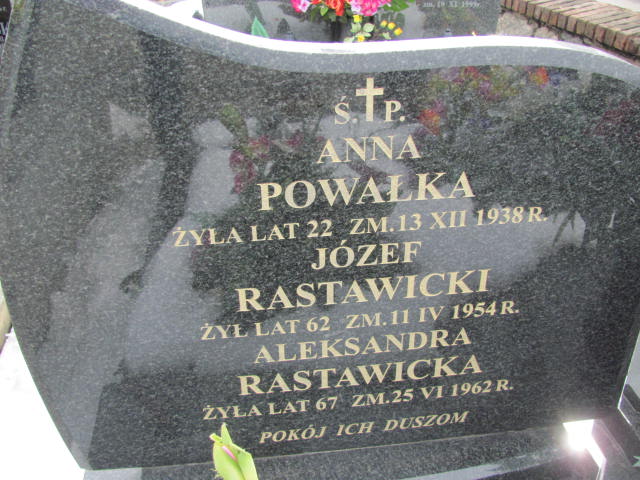 Aleksandra Rastawicka 1885 Mińsk Mazowiecki - Grobonet - Wyszukiwarka osób pochowanych