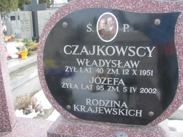 Józefa Czajkowska 1907 Mińsk Mazowiecki - Grobonet - Wyszukiwarka osób pochowanych