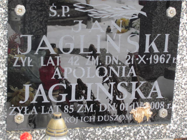 Apolonia Jaglińska 1923 Mińsk Mazowiecki - Grobonet - Wyszukiwarka osób pochowanych