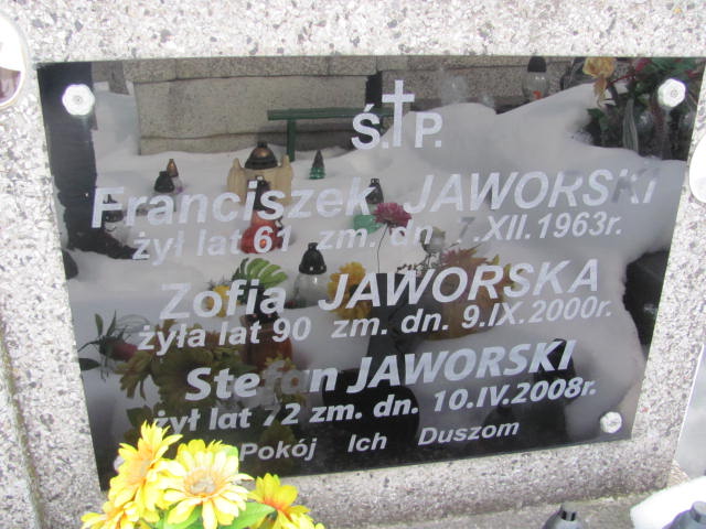 Grób Zofia Jaworska