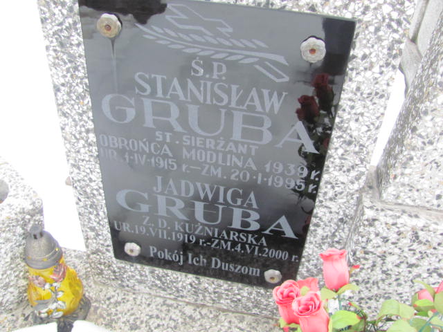 Stanisław Gruba 1915 Mińsk Mazowiecki - Grobonet - Wyszukiwarka osób pochowanych