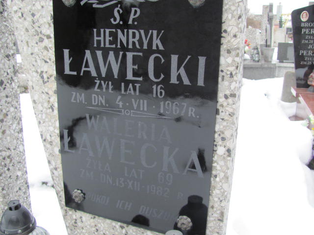 Henryk Ławecki 1950 Mińsk Mazowiecki - Grobonet - Wyszukiwarka osób pochowanych
