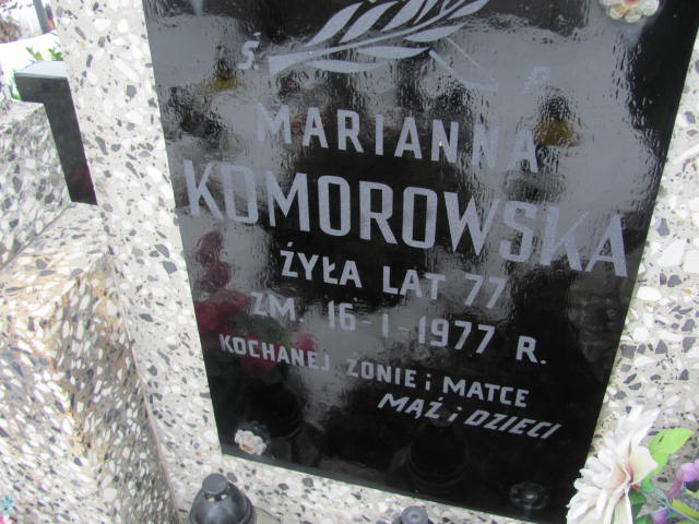 Marianna Komorowska 1900 Mińsk Mazowiecki - Grobonet - Wyszukiwarka osób pochowanych