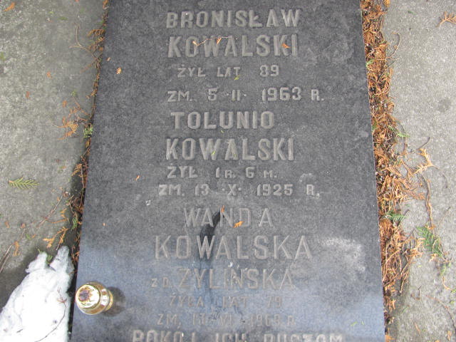 Bronisław Kowalski 1873 Mińsk Mazowiecki - Grobonet - Wyszukiwarka osób pochowanych