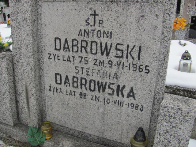 Grób Antoni Dąbrowski