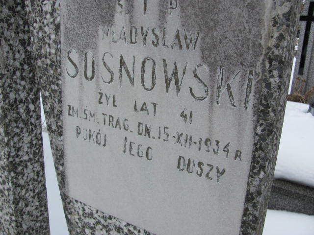 Władysław Sosnowski Mińsk Mazowiecki - Grobonet - Wyszukiwarka osób pochowanych