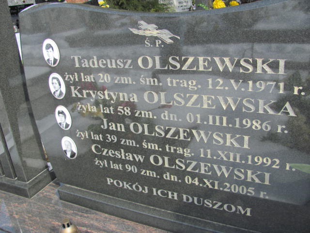 Tadeusz Olszewski 1950 Mińsk Mazowiecki - Grobonet - Wyszukiwarka osób pochowanych
