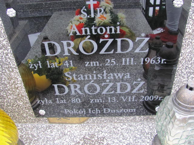 Antoni Dróżdż 1922 Mińsk Mazowiecki - Grobonet - Wyszukiwarka osób pochowanych