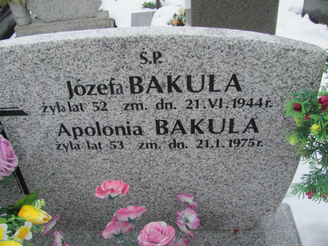 Marianna Bakuła 1935 Mińsk Mazowiecki - Grobonet - Wyszukiwarka osób pochowanych