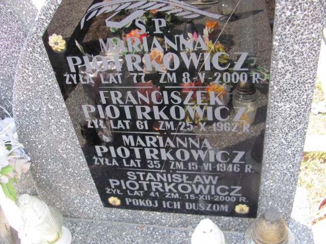Stanisław Piotrkowicz 1959 Mińsk Mazowiecki - Grobonet - Wyszukiwarka osób pochowanych