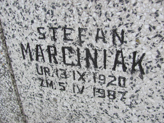Stefan Marciniak 1920 Mińsk Mazowiecki - Grobonet - Wyszukiwarka osób pochowanych