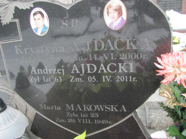 Andrzej Ajdacki 1947 Mińsk Mazowiecki - Grobonet - Wyszukiwarka osób pochowanych