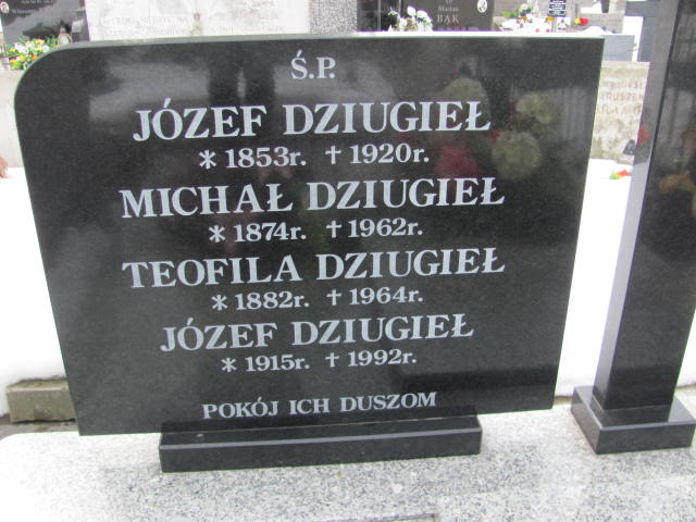 Józef Dziugieł 1914 Mińsk Mazowiecki - Grobonet - Wyszukiwarka osób pochowanych