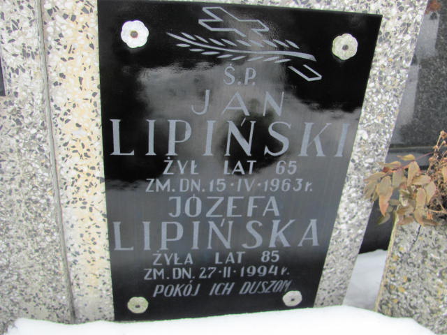 Jan Lipiński 1898 Mińsk Mazowiecki - Grobonet - Wyszukiwarka osób pochowanych