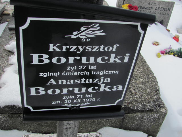Krzysztof Borucki Mińsk Mazowiecki - Grobonet - Wyszukiwarka osób pochowanych