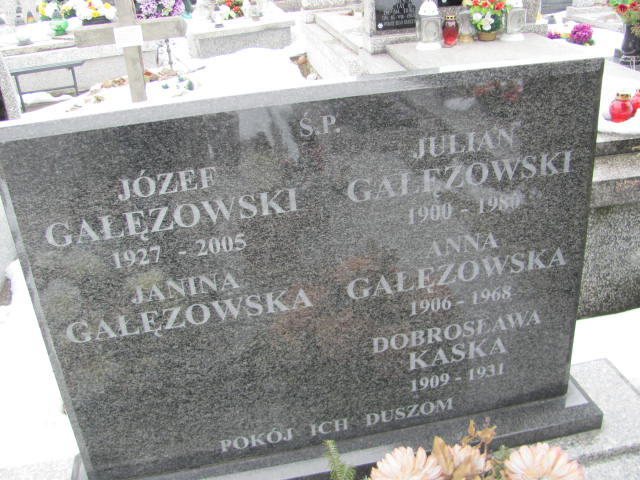 Grób Julian Gałęzowski