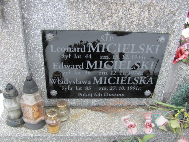 Leonard Micielski Mińsk Mazowiecki - Grobonet - Wyszukiwarka osób pochowanych