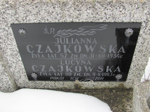 Lucyna Czajkowska 1904 Mińsk Mazowiecki - Grobonet - Wyszukiwarka osób pochowanych