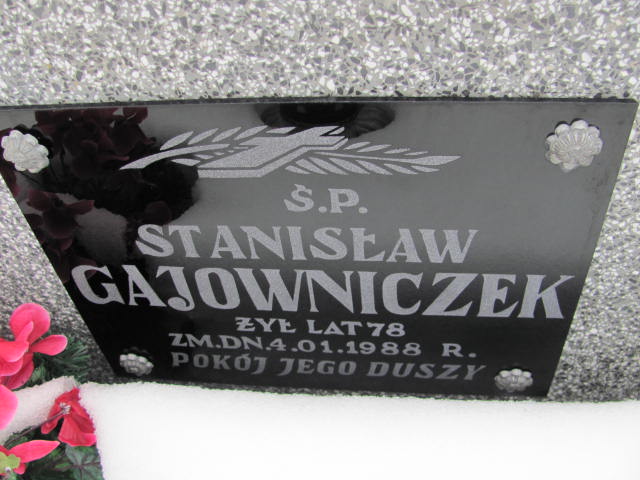 Stanisław Gajowniczek Mińsk Mazowiecki - Grobonet - Wyszukiwarka osób pochowanych