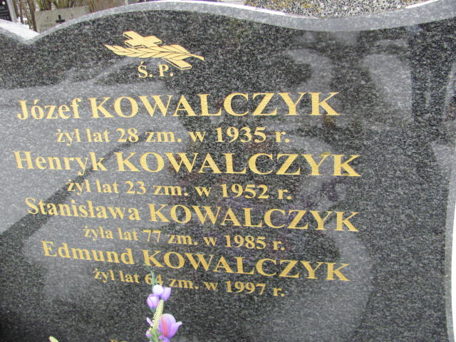 Marianna Kowalczyk 1932 Mińsk Mazowiecki - Grobonet - Wyszukiwarka osób pochowanych