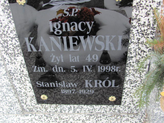 Ignacy Kaniewski Mińsk Mazowiecki - Grobonet - Wyszukiwarka osób pochowanych