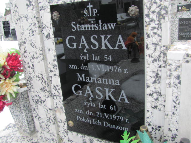 Marianna Gąska 1918 Mińsk Mazowiecki - Grobonet - Wyszukiwarka osób pochowanych