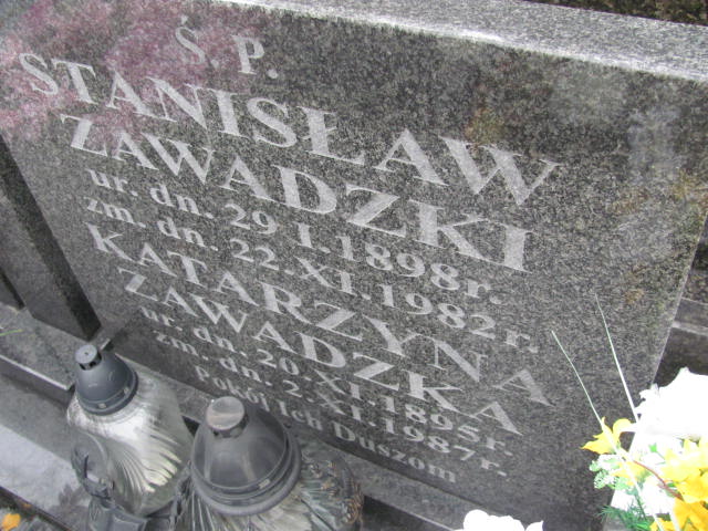 Stanisław Zawadzki 1898 Mińsk Mazowiecki - Grobonet - Wyszukiwarka osób pochowanych