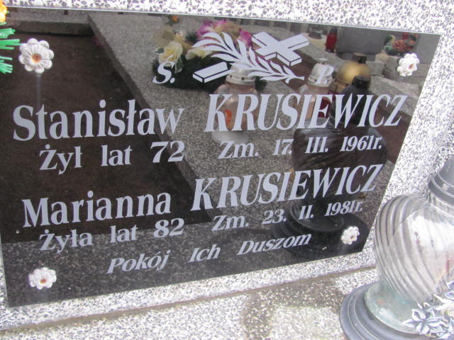 Marianna Krusiewicz 1898 Mińsk Mazowiecki - Grobonet - Wyszukiwarka osób pochowanych
