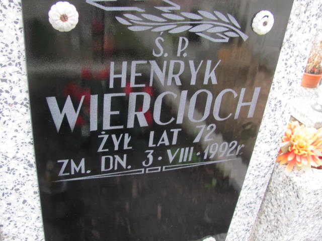 Henryk Wiercioch 1914 Mińsk Mazowiecki parafialny - Grobonet - Wyszukiwarka osób pochowanych