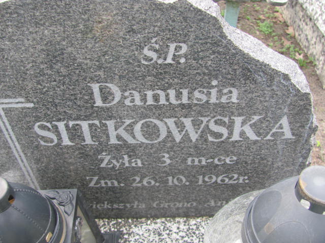 Danuta Sitkowska 1962 Mińsk Mazowiecki - Grobonet - Wyszukiwarka osób pochowanych