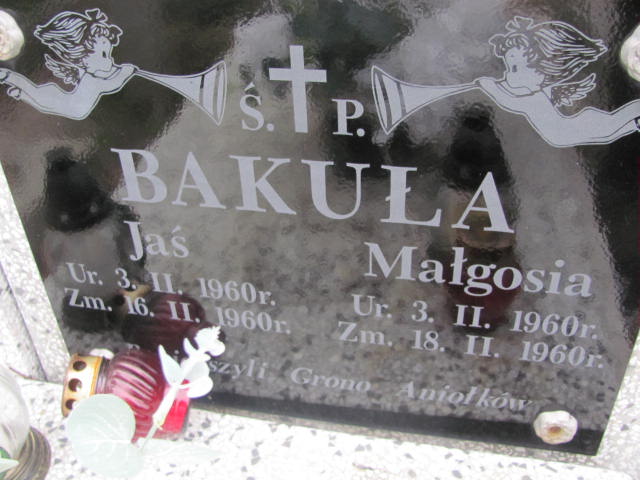 Małgorzata Bakuła 1960 Mińsk Mazowiecki - Grobonet - Wyszukiwarka osób pochowanych