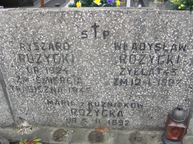 Władysław Różycki Mińsk Mazowiecki - Grobonet - Wyszukiwarka osób pochowanych