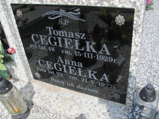 Anna Cegiełka 1885 Mińsk Mazowiecki - Grobonet - Wyszukiwarka osób pochowanych